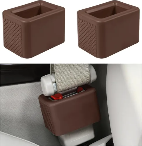 Vista 12 de 2 soportes para hebilla de cinturón de seguridad, hebilla de silicona para cinturón de seguridad para un fácil acceso, el fijador de hebilla