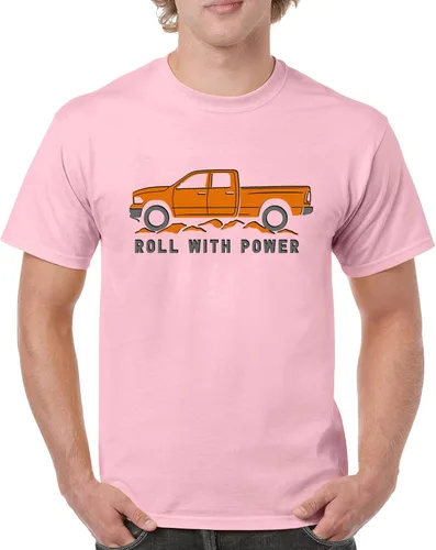 Vista 41 de Tee Hunt Camisetas gráficas y camisetas sin mangas para hombre Roll with Power Pickup Truck