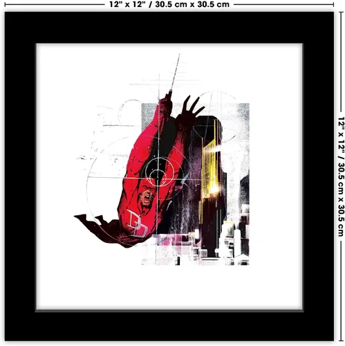 Vista 6 de Trends International Gallery Pops Marvel Comics Daredevil - Póster de pared gráfico de guardián, 12.00 x 12.00 pulgadas, versión de marco negro