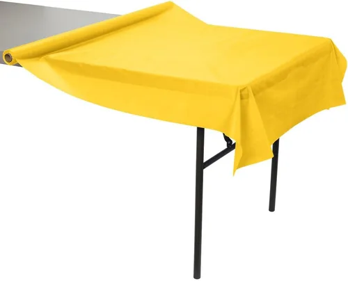 Vista 4 de Amscan Rollo de mesa sólido Yellow Sunshine - 40' x 100' - 1 Pc.