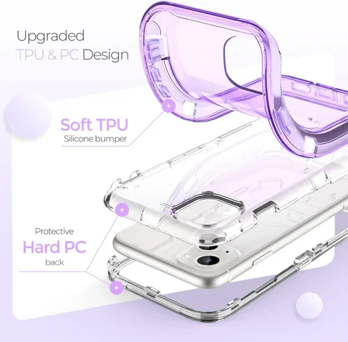 Vista 3 de Funda para iPhone 12 mini ORIbox, resistente a los golpes y caídas, transparente.