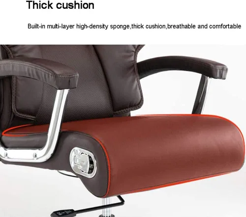 Vista 5 de Silla de oficina ajustable ejecutiva, silla ergonómica para computadora con almohadas de espuma viscoelástica en capas (D)