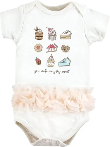 Vista 164 de Hudson Baby baby-girls Cotton Bodysuits 3-pack