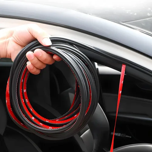 Vista 6 de Tira de sellado para puerta de coche, tira protectora de borde de goma en forma de doble L para puerta de auto, burlete autoadhesivo para Doble