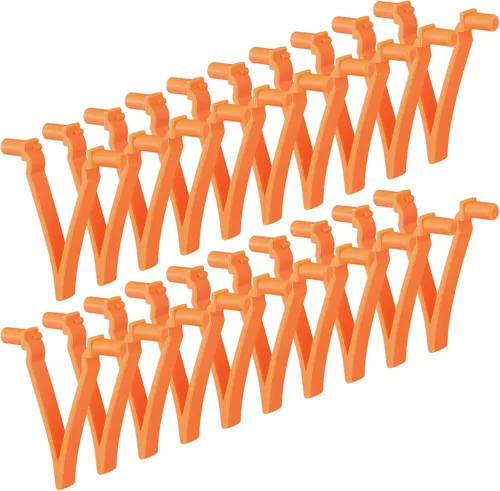 Vista 8 de Novabright 20 Pcs Pool Butterfly V Clips Universal Pool Pole Clips Strong Replacement Attachment for Swimming Spa Accessories Fits Skimmer Nets