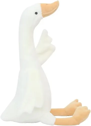 Vista 7 de Peluche de cisne de 15.7 pulgadas, peluche de ganso blanco, regalo para niños