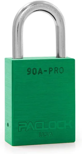 Vista 19 de PACLOCK Candado de la serie 90A-PRO, compre American Act obediente, aluminio anodizado marrón, cilindro de 7 pines de alta seguridad con 1 llave por