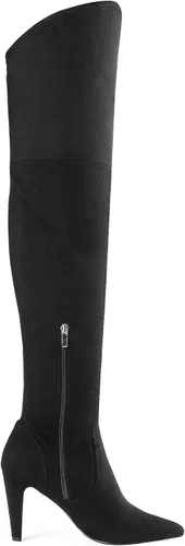 Vista 2 de DREAM PAIRS Botas altas hasta el muslo para mujer, tacones por encima de la rodilla, botas largas y sexys con punta puntiaguda