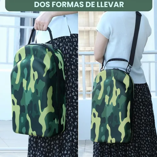 Vista 5 de GERMUN Funda rígida para gorra de béisbol, funda de viaje con correa ajustable para el hombro, funda para 12 gorras de béisbol, perfecta para viajes