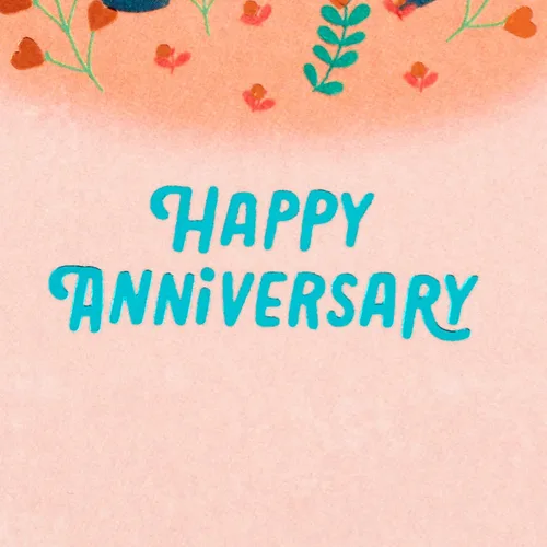 Vista 5 de Hallmark Tarjeta de aniversario (almas gemelas, pandas)