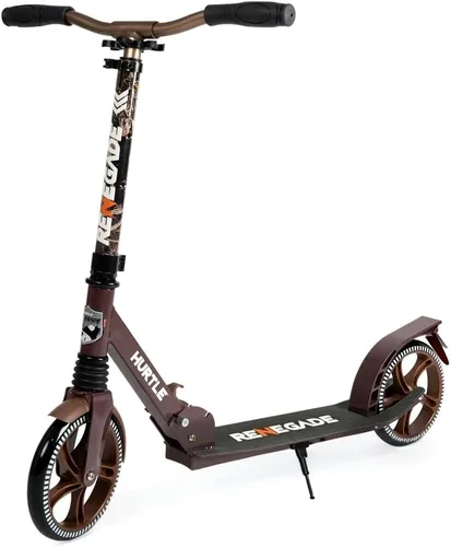 Vista 12 de Hurtle Renegade Kick Scooter for Kids, Teenagers & Adults - 2-Wheel Folding Scooter with Adjustable T-Bar Handlebar - Alloy Anti-Slip Deck