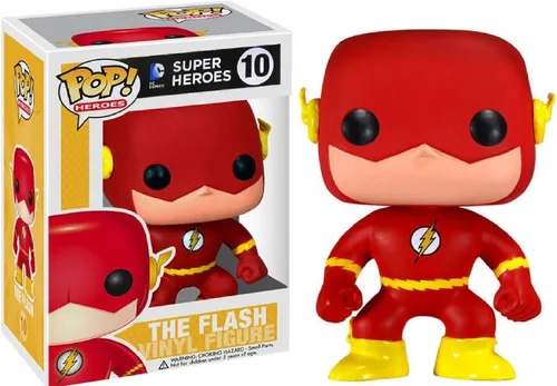 Vista 2 de Funko ¡Pop! DC Heroes: The Flash Figura de vinilo (con funda protectora de caja de pop)