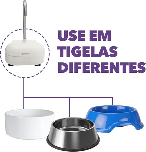 Vista 4 de Aqua MINI - Fuente de agua portátil para mascotas, cuenco automático para gatos y perros, grifo de acero inoxidable, filtros reemplazables, fácil