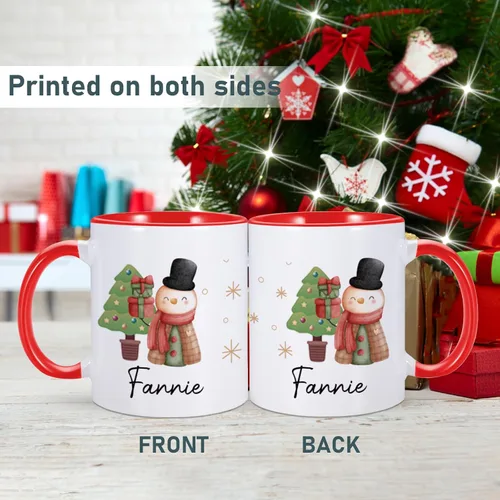 Vista 3 de Regalos de Navidad, taza de Papá Noel para niños, taza de chocolate caliente personalizada para niños, tazas lindas para niños, taza de café
