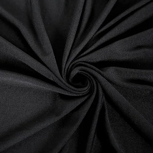 Vista 4 de BalsaCircle Mantel elástico ajustable de elastano negro de 36 pulgadas para decoración de bodas, fiestas, eventos