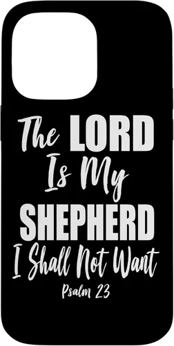 Vista 21 de The Lord is My Shepherd - Funda con versículo bíblico cristiano para iPhone 17