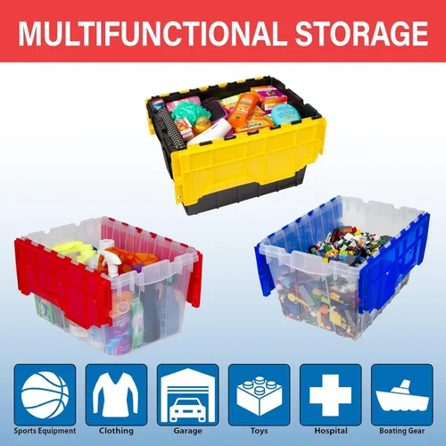 Vista 13 de Akro-Mils 66486 Fileb Caja para archivos, colgante, para almacenamiento, de plástico, 12 galones, con tapa unida, 21-1/2 x 15 x 12-1/2 pulgadas