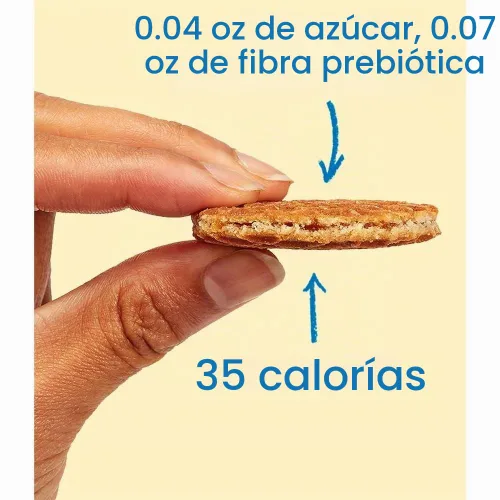 Vista 9 de Rip Van Wafels Stroopwafel Mini Dutch Caramel & Vanilla - Bocadillos bajos en carbohidratos (3 g de carbohidratos netos) - Bocadillo sin OMG - Apto