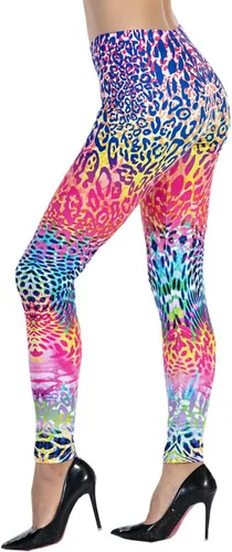 Vista 19 de Ndoobiy pantalones de yoga para mujer, pantalones de entrenamiento básicos, leggings impresos, leggings suaves y mantecosos Un juego