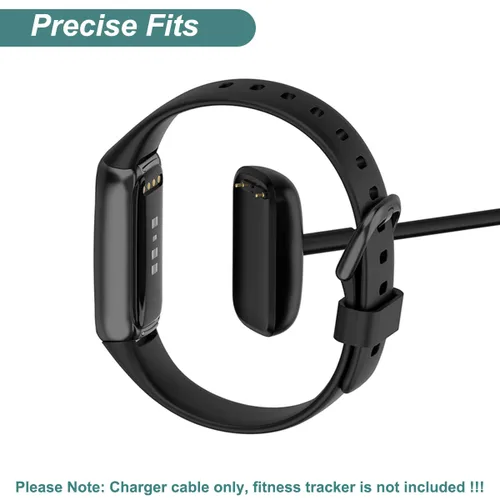 Vista 3 de Cargador para Fitbit Luxe/Charge 6/Charge 5 Fitness Tracker (3.3 pies/3.3 ft) Cable de carga de repuesto para pulsera Fitbit Charge 6/Charge 5/Luxe