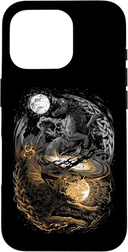 Vista 20 de Funda para iPhone 16 Lobo Viking Wolf Norse Mythology Pagan Ragnarok Wolves