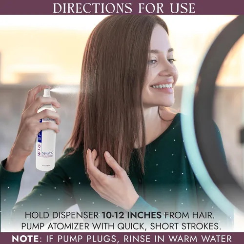 Vista 6 de Brandywine Spray de peluca sin aerosol para pelucas de cabello sintético y natural (paquete de 1)