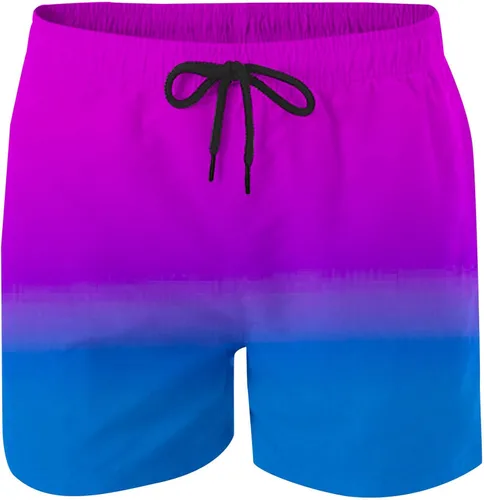 Vista 4 de Mens Swimming Trunks Quick Dry Swim Shorts with Mesh Lining Lightweight Swimwear Bathing Suit Gradient Beach Shorts