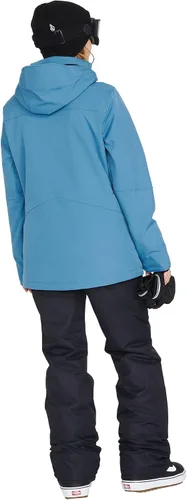 Vista 13 de Volcom Shelter 3D - Chaqueta con capucha para mujer, con aislamiento elástico, para snowboard, esquí, invierno