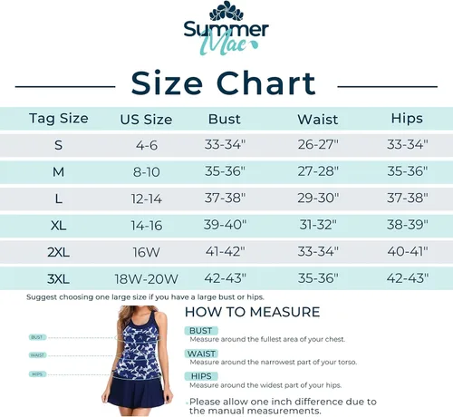 Vista 4 de Summer Mae Traje de baño tankini floral para mujer con control de abdomen dos piezas estilo vintage