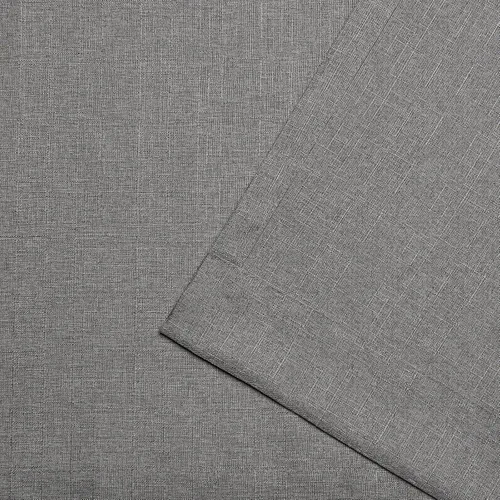 Vista 4 de Exclusive Home Curtains Loha Tuxedo - Par de paneles de cortinas con pestaña superior, 54 x 84 pulgadas, perla negra