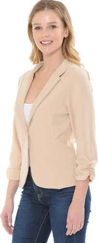 Vista 5 de MINEFREE Chaqueta de punto para mujer, ligera, informal, de manga 34 (S-3XL)