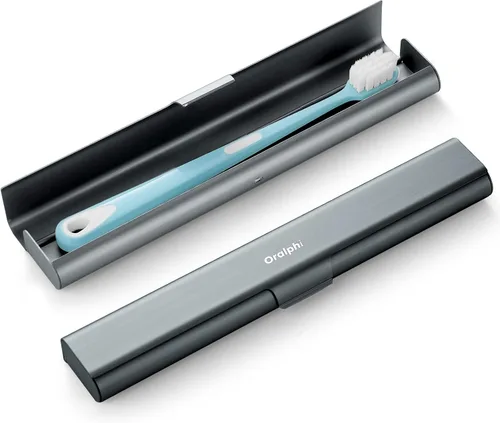 Vista 22 de Estuche de viaje para cepillo de dientes de aluminio, soporte portátil para cepillo de dientes, contenedor resistente para cepillo de dientes manual
