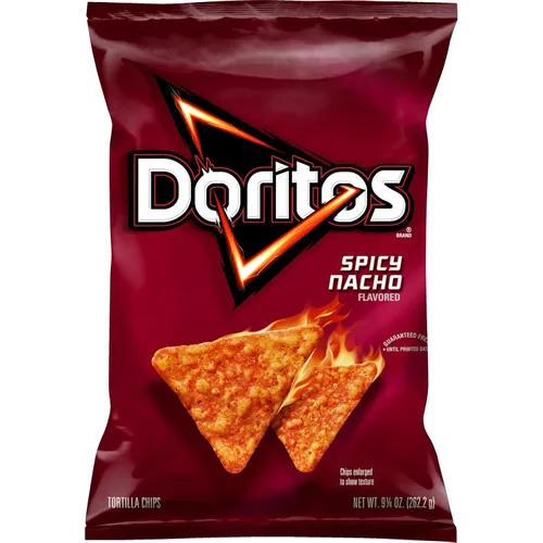 Vista 22 de Frito-Lay Doritos - Bolsas de queso Nacho Chips de tortilla, 1 oz, 10