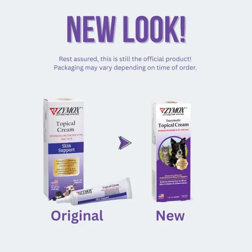 Vista 9 de Zymox Crema tópica con hidrocortisona al 0.5% para perros y gatos, 1oz