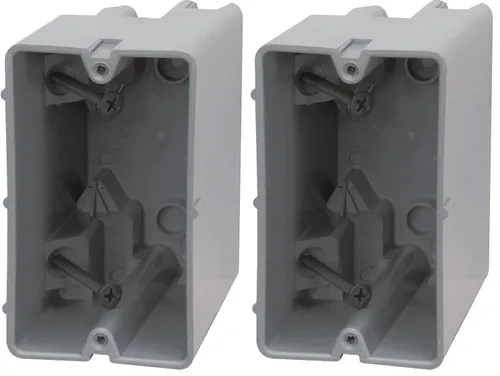 Vista 11 de Southwire MSBMMT1G Caja de dispositivo de montaje múltiple de 1 banda con profundidad ajustable; resistente 42 libras