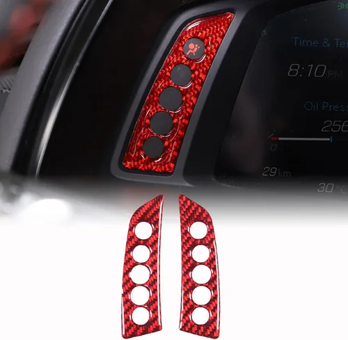 Vista 10 de CHEAYAR Adhesivo de fibra de carbono para tablero de instrumentos compatible con Chevrolet Corvette C8 Stingray 2020-2023, calcomanía para panel