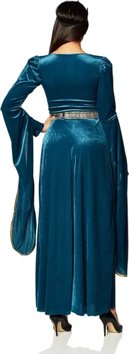Vista 3 de Disfraz de mujer Plus Lady Guinevere Teal