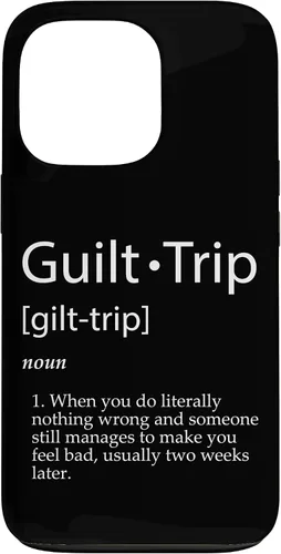 Vista 10 de Guilt Trip Definition Sarcastic Joke for Mean Adult Parents Case for iPhone 17