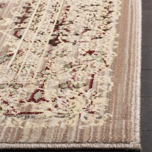 Vista 4 de Safavieh Infinity Collection INF593D - Camino (6.6 x 26.2 ft), color beige y amarillo