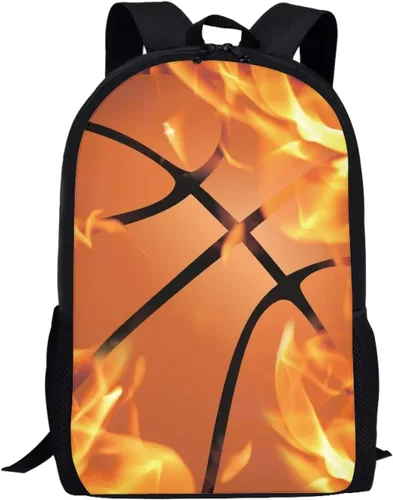 Vista 29 de HUGS IDEA Los animales frescos 3D niños escuela libro bolsa niños impresión mochilas, Baloncesto, Moderno