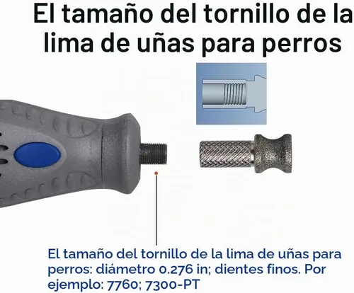Vista 5 de Brocas de diamante para molinillo de uñas de perro para herramienta rotativa, accesorio para amoladora de uñas de perro de 1/8 pulgadas