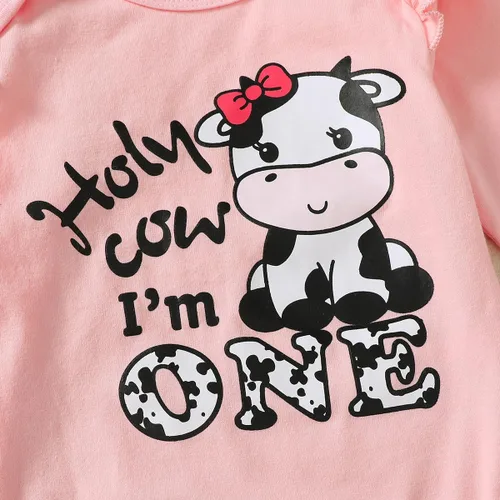 Vista 53 de Traje de primer cumpleaños para niña - Holy Cow I'm One