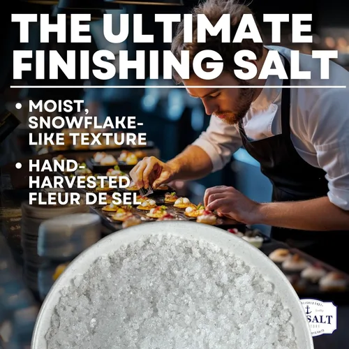 Vista 3 de Sea Salt Superstore Flaky Sea Salt Flakes, Baja Fleur de Sel, bolsa de 7 onzas Cosechados a mano, copos ligeros y aireados de aguas cristalinas