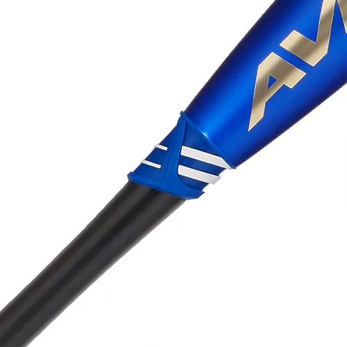 Vista 2 de Axe Bat 2023 Avenge Pro (-5, 2-5/8 pulgadas) USSSA Bate de béisbol, compuesto de 3 piezas, azul/blanco