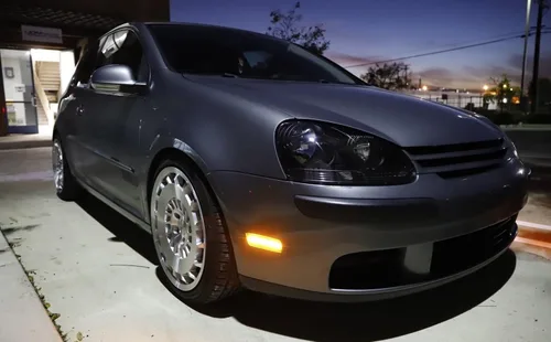 Vista 9 de iJDMTOY Kit de luces laterales de parachoques con lente transparente y ámbar LED completa Compatible con Volkswagen 2006-2009 MK5 Golf/GTI Rabbit