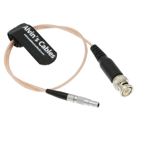 Vista 8 de Alvin's Cables Cable adaptador de código de tiempo para cable rojo Epic Scarlet BNC macho a 00B 4 pines macho Nor1438