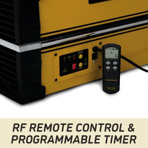 Vista 2 de Powermatic Sistema de filtración de aire, filtro de 5 micrones, 1196 CFM, 115V 1Ph (modelo PM1200)