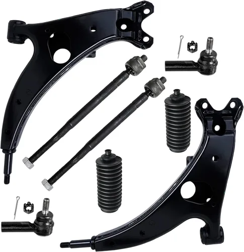 Vista 295 de Detroit Axle - Kit de brazos de control de extremo de 8 piezas para Toyota 2001-2003 Highlander 2002-2003 Camry Lexus ES300, 2 conjuntos de brazos