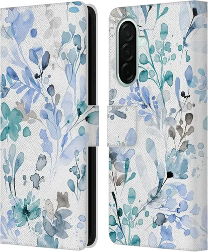 Vista 40 de Head Case Designs Officially Licensed Ninola Beige Wild Grasses Leather Wallet Case Compatible with Samsung Galaxy A07 4G