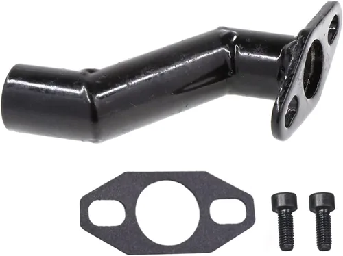 Vista 3 de JRL - Mángano de admisión compensado negro de 32 mm a 40 mm y junta para bicicleta motorizada de 49 cc, 66 cc, 80 cc (negro)